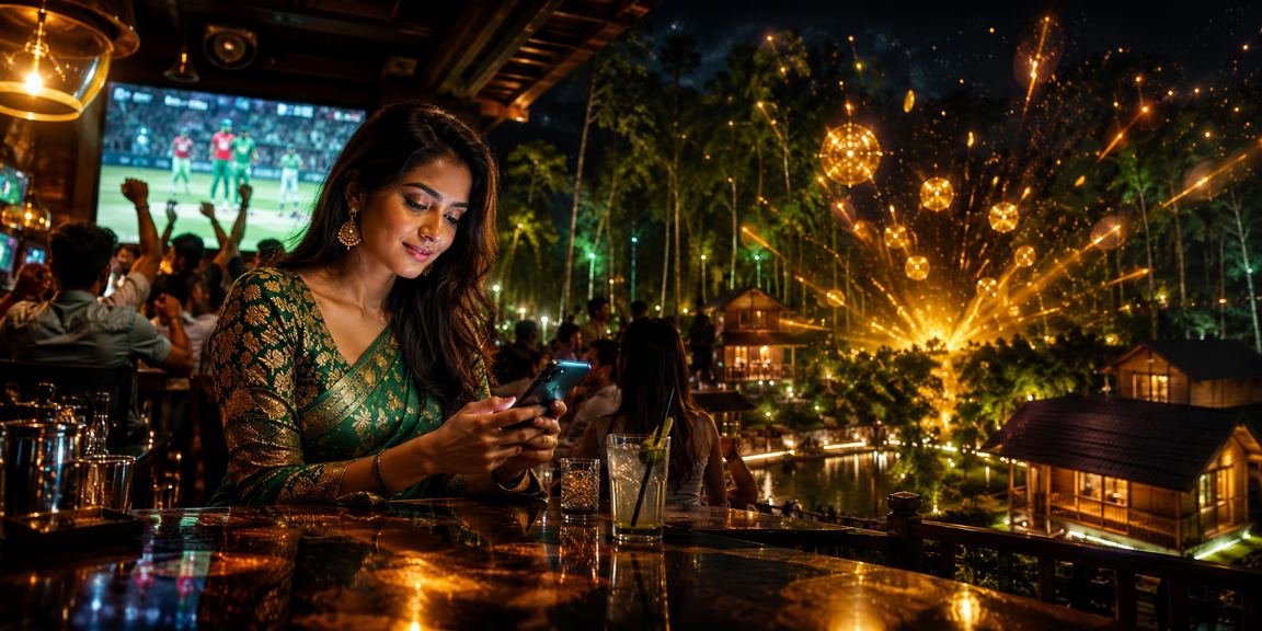 বাংলাদেশে গাজীপুরে ক্রিকেট বেটিং খেলতে থাকা মডেলের ছবি